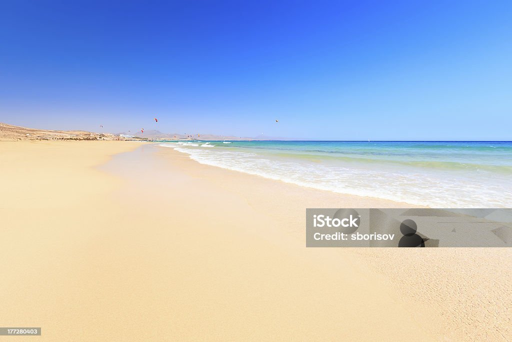 Magnifique plage de l'océan - Photo de Fuerteventura libre de droits