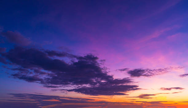 istock Morning and evening clouds and sky background,Orange Sky in the Evening,Dramatic and Wonderful Cloud on Twilight,Majestic Dark Blue Sky Nature Background,Colorful Cloud on summer season 1772805656