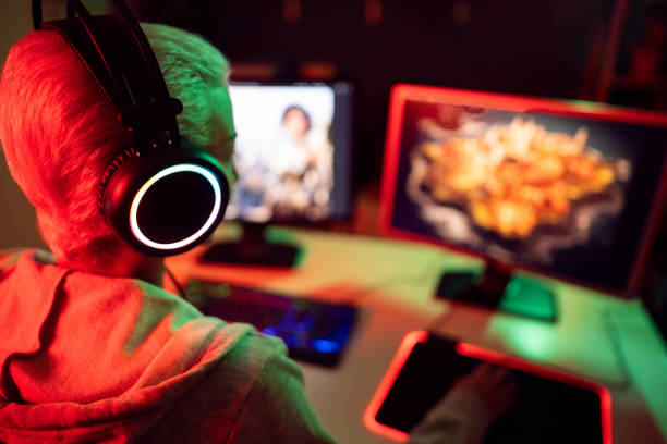 istock Unrecognizable Caucasian female gamer playing strategy video games on computer 1772807990