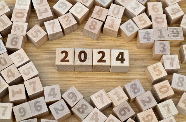 istock Wooden blocks with new year 2024 1772818488