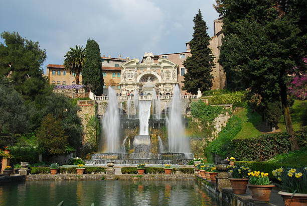 istock Tuscany Garden with Fountain 177282865