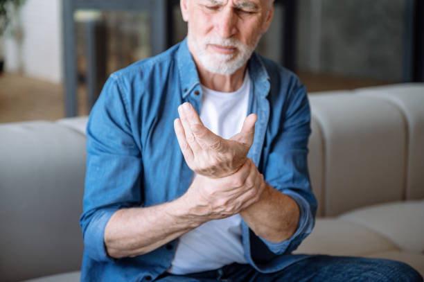 istock Senior man feeling hurt joint ache, having osteoarthritis disease 1772831207