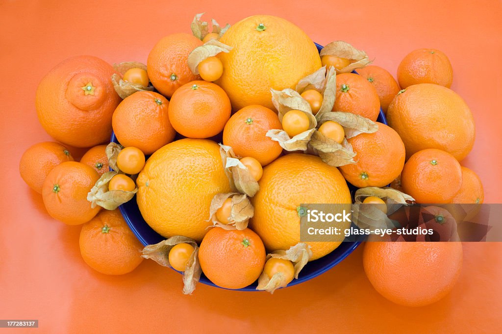bowl full of oranges horizontal photograph of a large group of delicious orange fruit varieties in a bowl against an tangerine orange background Blood Orange Stock Photo