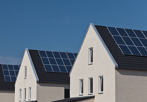 istock New houses with solar panels attached 177283144