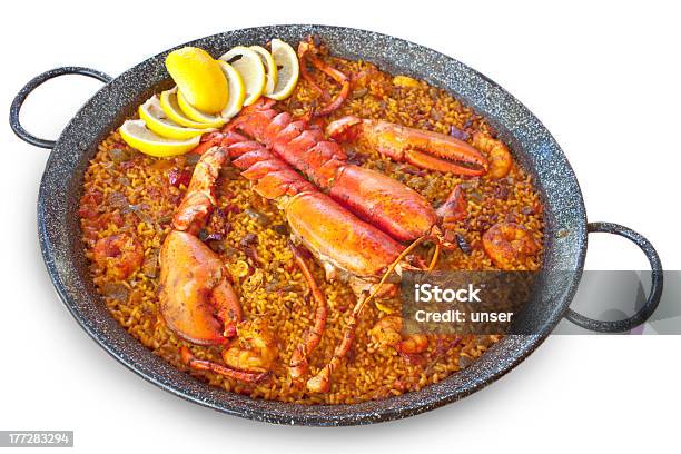 Lobster Paella Stock Photo - Download Image Now - Comunidad Autonoma de Valencia, Crustacean, Cut Out