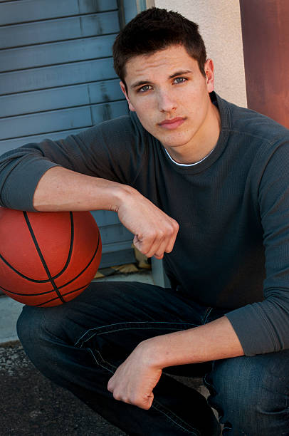 istock Handsome Young Man with Basketball 177283450