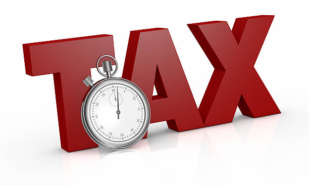 istock Tax time concept image on white background 177284974