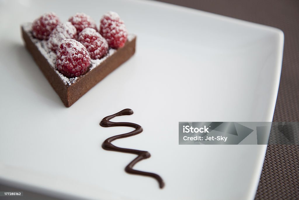 Chocolate Bolo de Framboesa - Royalty-free Assado no Forno Foto de stock