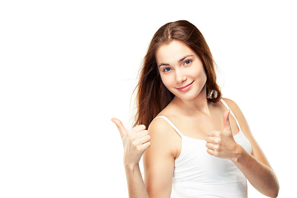 istock Girl showing two thumbs up 177285305