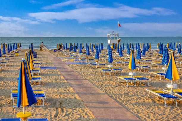 Long beach in Italy - Lido di Jesolo