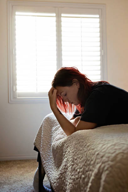 istock Women laying down with head in hand 1772866750