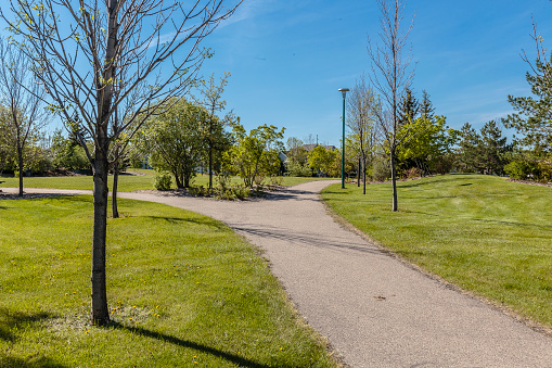 Heritage Green Park is located in the Wildwood neighborhood of Saskatoon.
