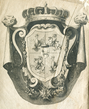 Lambang Ilustrasi Lama Ilustrasi Stok - Unduh Gambar Sekarang - Asal