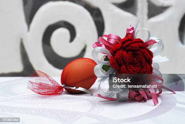 Red Crochet Flower Stock Photo - Download Image Now - Antique, Arranging, Art And Craft