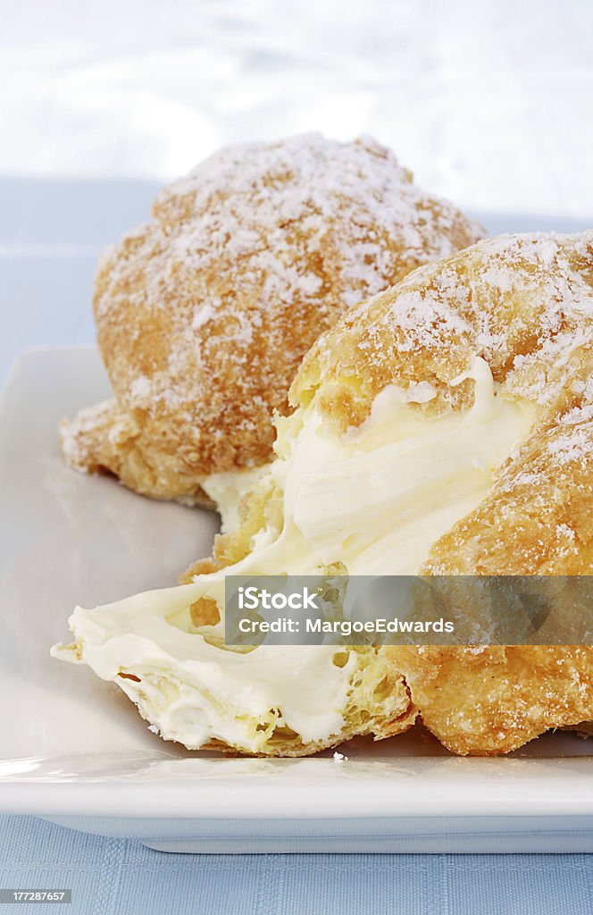 Zeppole, 1st Sicilian food from Italy served at San Giuseppe or feast of St. Joseph marked on March 19th Cooking Stock Photo