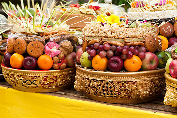 istock Offering in Bali Hindu temple 177288725
