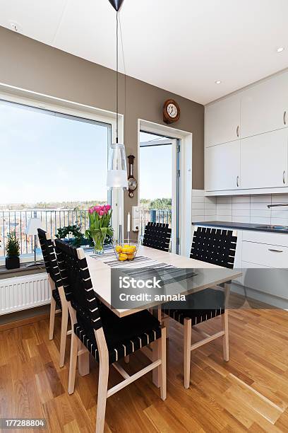 Interno Di Cucina Della Fantasia - Fotografie stock e altre immagini di Bianco - Bianco, Sala da pranzo, Alimentazione sana