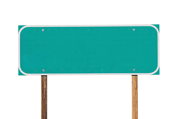 istock Blank Green Highway Sign Isolated 177288868