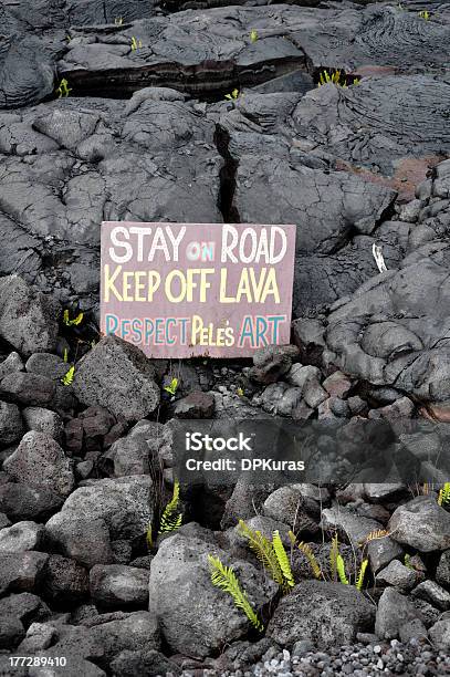 팻말 이 용암 펠레 여신에 대한 스톡 사진 및 기타 이미지 - 펠레 여신, 빅 아일랜드-하와이 제도, 표지판