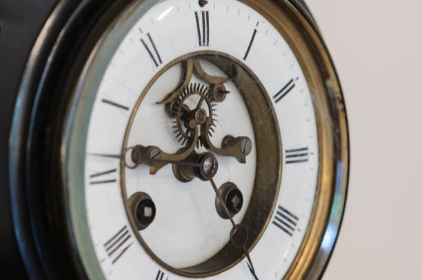 istock Brass mechanism on an old clock from 1850 1772901999