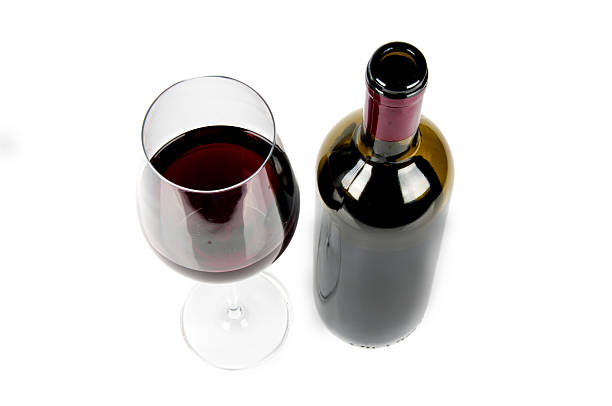 istock bottle of wine and a glass 177290484