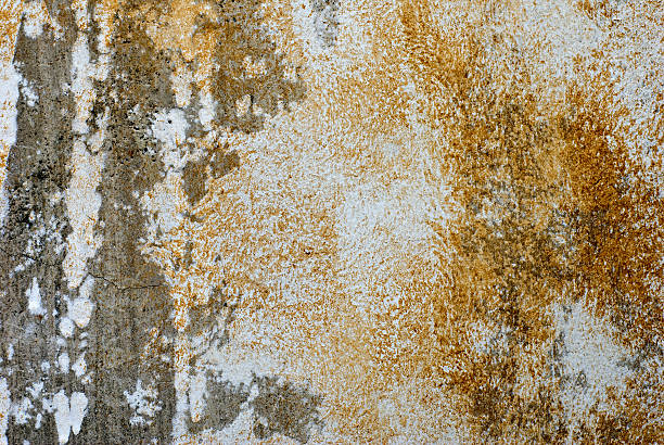 peeling paint grunge betonwand-hintergrund - peeling paint audio stock-fotos und bilder