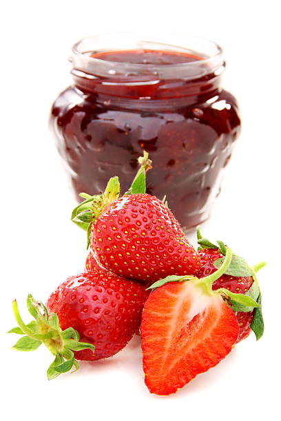 istock Strawberry jam and fresh berries. 177290545