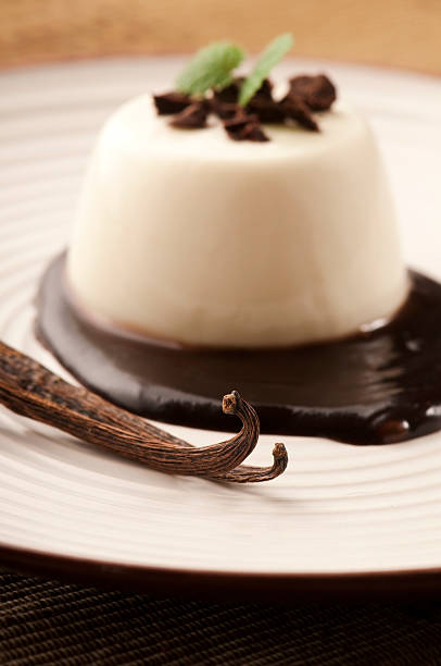 istock Panna Cotta with chocolate and vanilla beans 177291474