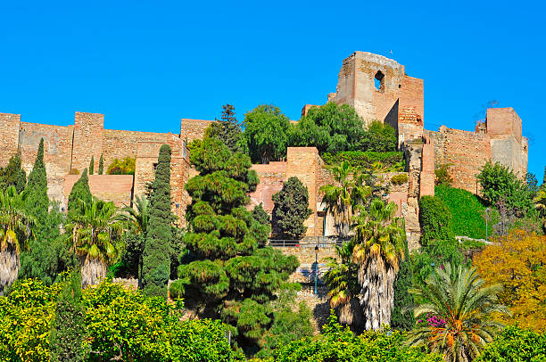 Alcazaba of Malaga, Spain "a view of Alcazaba of Malaga, in Malaga, Spain" alcazaba of málaga stock pictures, royalty-free photos & images