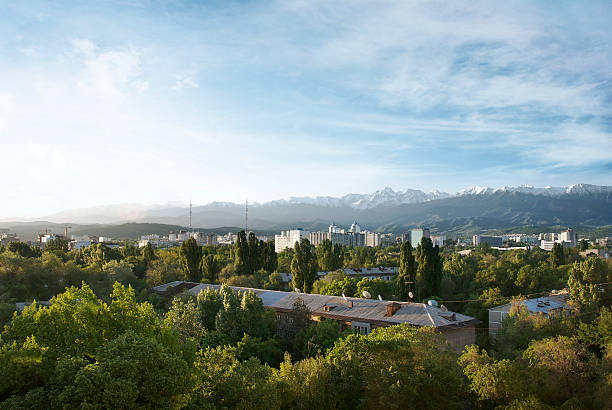 istock Morning in a green city 177291627