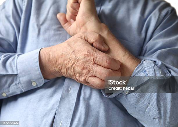 Businessman With An Itchy Arm Stock Photo - Download Image Now - Allergy, Allergy Medicine, Beauty