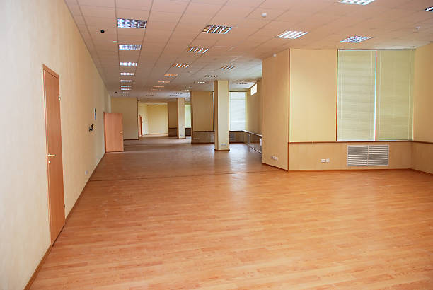 istock bright spacious lounge, windows with shutters, doors 177292704