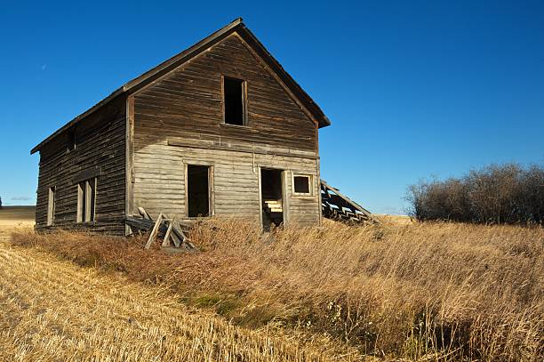 istock old abandoned farm building: derelict house 177293154