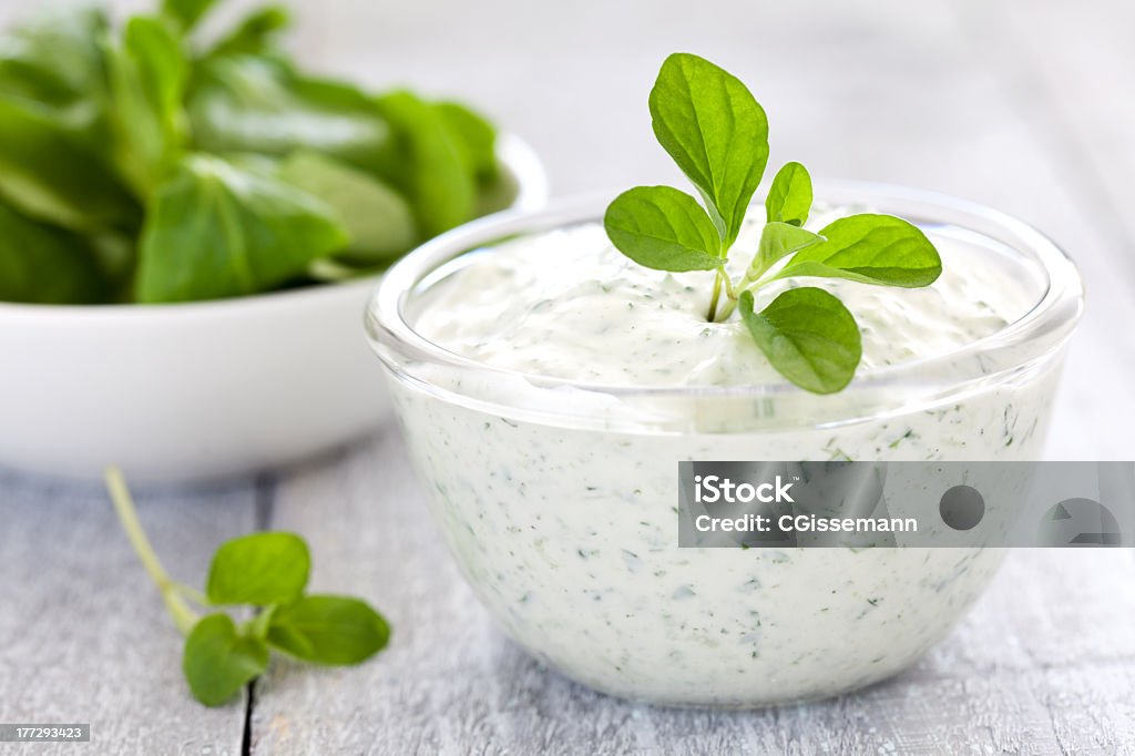 quark mit frischen Kräutern - Lizenzfrei Kräuter Stock-Foto