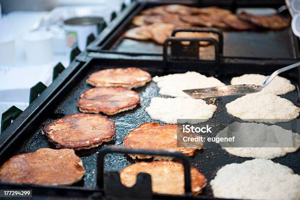 Tasty Pancakes Grill Stock Photo - Download Image Now - Baking, Beige, Breakfast