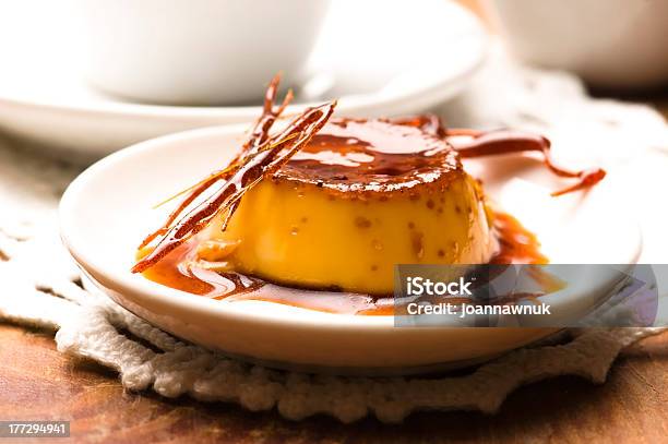 Delicious Creme Caramel Dessert Stock Photo - Download Image Now - Creme Caramel, Caramel, Close-up