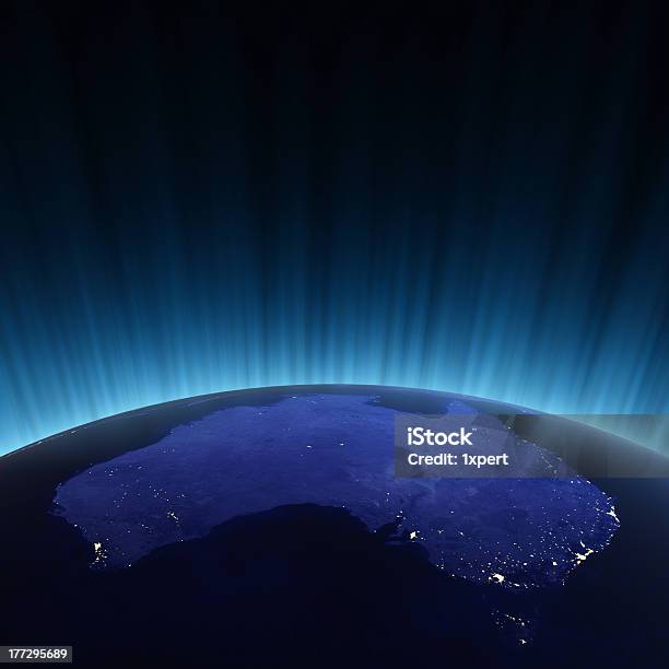 Foto de Austrália De Espaço e mais fotos de stock de Austrália - Austrália, Mapa, Tridimensional