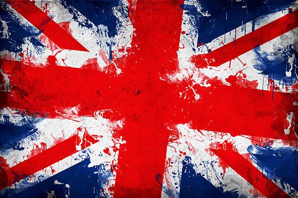 reino unido (bandeira da grã-bretanha) - british flag flag old fashioned retro revival - fotografias e filmes do acervo
