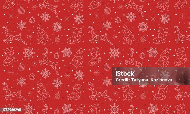 Red Wrapping Paper Christmas Stock Illustration - Download Image Now -  Abstract, Art, Art Product - iStock