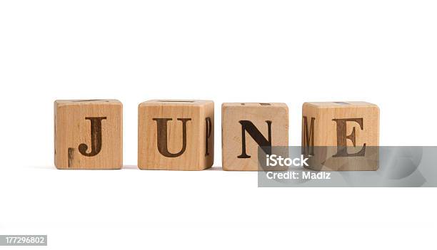 Juni Stockfoto und mehr Bilder von Alphabet - Alphabet, Bauklotz, Block - Form