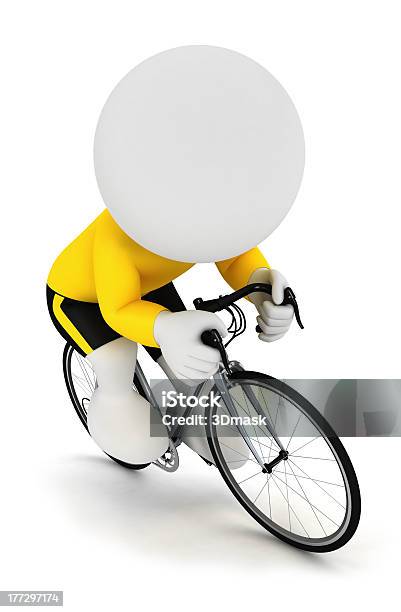 3 D 인명별 직원관리 레이싱 Cyclist 3차원 형태에 대한 스톡 사진 및 기타 이미지 - 3차원 형태, 두발자전거, 자전거 타기
