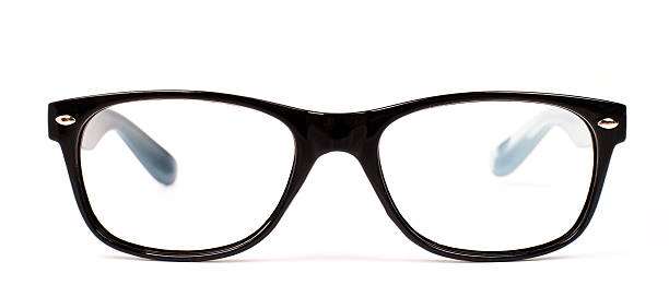 istock Pair of black modern eye glasses 177297348