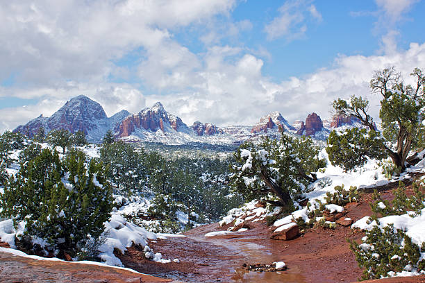 istock Sedona landscape in snow 177297738