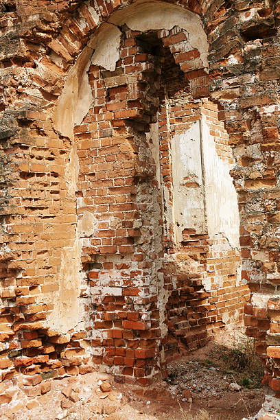 istock Brick wall of an ancient building 177298094