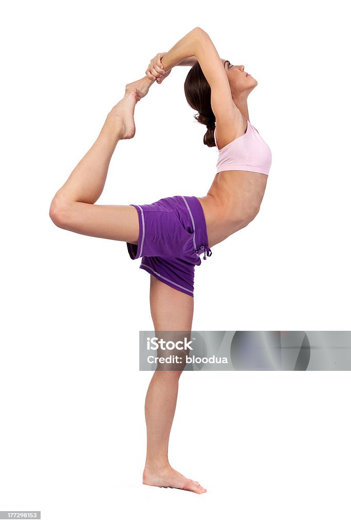 Practicar Yoga.  Mujer bella - Foto de stock de Acróbata libre de derechos