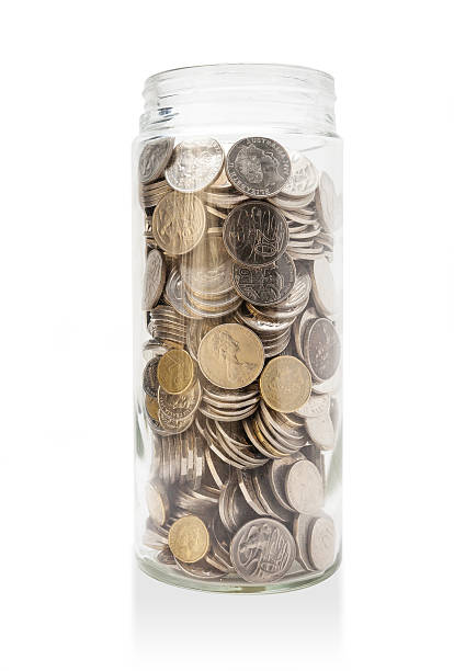 istock Jar of Australian coins 177298177