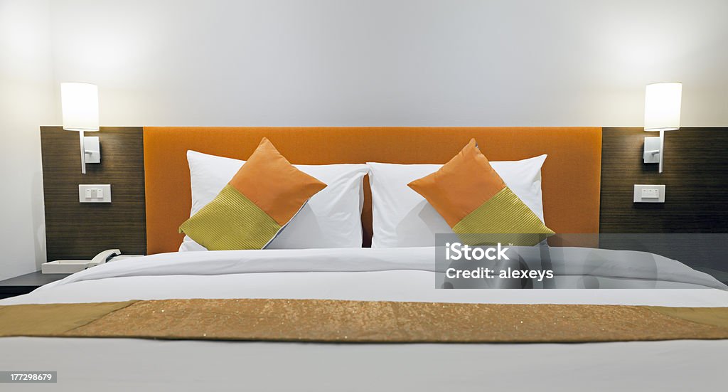 Cama de Hotel - Royalty-free Simetria Foto de stock