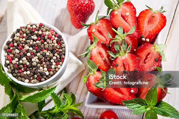 Pepper And Strawberry Stock Photo - Download Image Now - Pepper - Seasoning, Strawberry, Cocktail