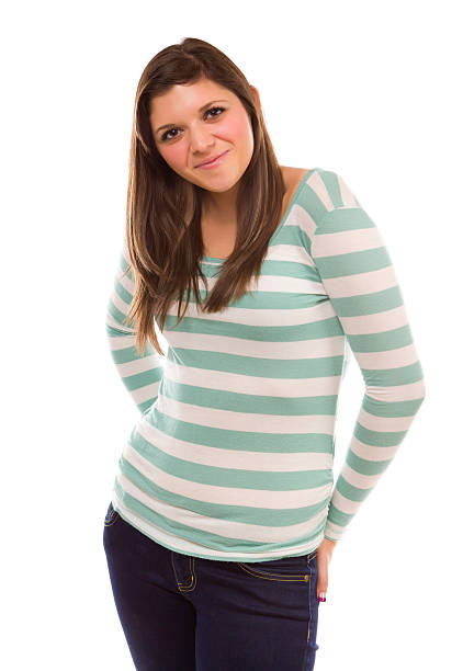 istock Pretty Smiling Ethnic Female Portrait on White 177298939