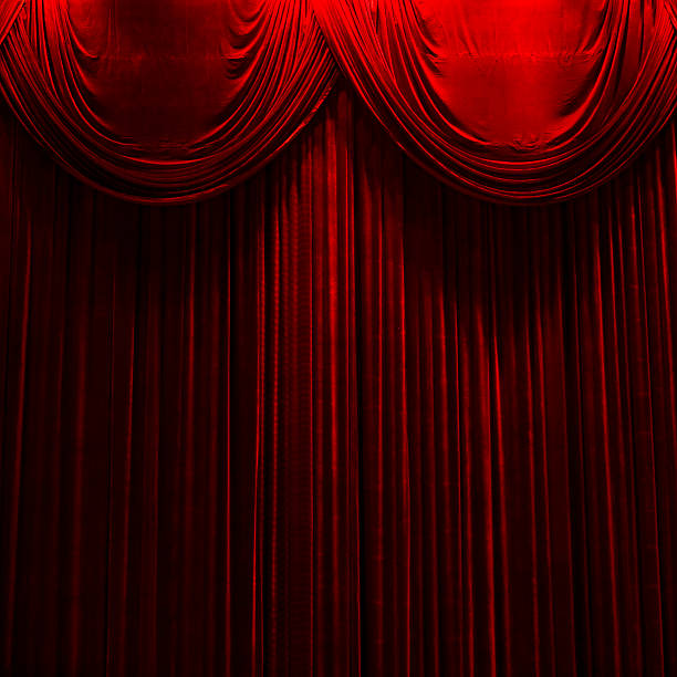 istock Theater stage with red velvet 177298958